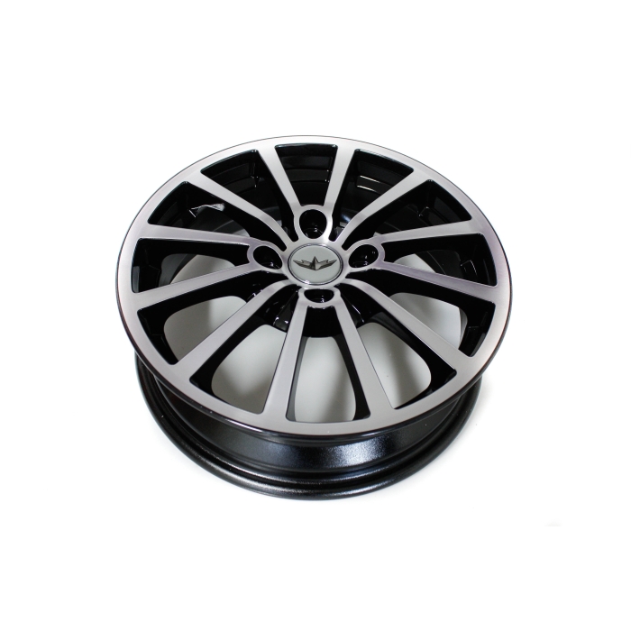 categories UTGÅTT - Fälg aluminium silver / svart 4.5x15 Moped från , CH26, CH28