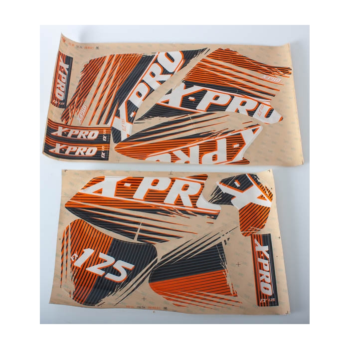 spare parts type Dekalkit Orange X-Pro FX Dirtbike 125cc från ,