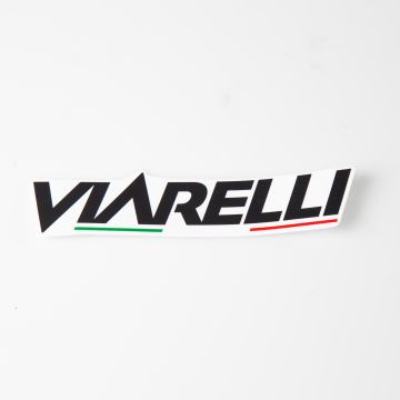 Dekal Viarelli-logo grå 15.5cm