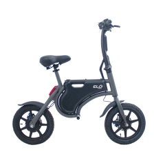 Hopfällbar Elscooter från Elo Mobility svart 250W elmotor