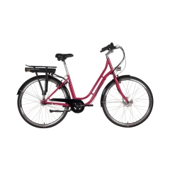 Elcykel Saxxx Fashion Plus 7 Vxl 28" 45 cm Röd
