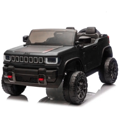 Elbil för barn Jeep 12V 4WD – fjärrkontroll, 3–5 km/h, maxvikt 35 kg – Svart