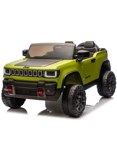 Elbil för barn Jeep 12V 4WD – fjärrkontroll, 3–5 km/h, maxvikt 35 kg – Svart