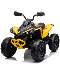 Mini-ATV för barn Can-Am Renegade 12V – justerbar gas, toppfart 3.5 km/h, maxvikt 30 kg – Gul