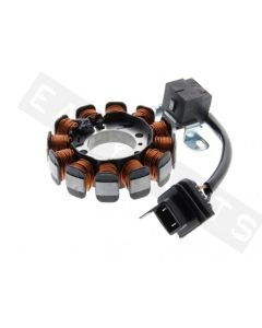 Stator-, Piaggio 50cc 4T 2V, Fly 50 4T E2, Liberty 50 4T, Zip II 50 4T. Aprilia Scarabeo 4T, Sport City One 4T. Derbi Atlantis 4T