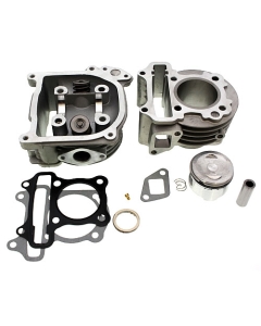 Cylinder kit 80cc med topplock stora ventiler-, GY6, Baotian Ghost Sport Basic, Viarelli Sprint Forza, Peugeot V-Clic,