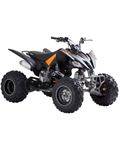 Svart ATV med orange accent, Agrezza från Viarelli 1