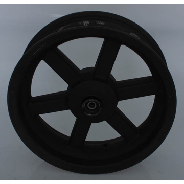 Fälg 12" fram alu mattsvart 6 ekrar Matador 125