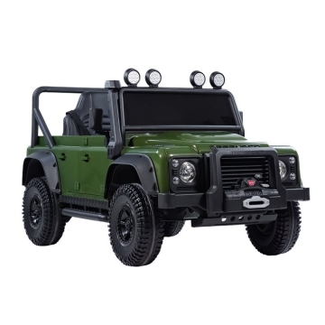 Elbil Barn Land Rover Defender - Grön