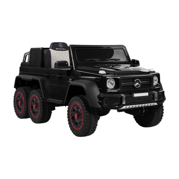 Elbil för barn Mercedes-Benz G63 AMG 12V – fjärrkontroll, 3–5 km/h, maxvikt 30 kg – Svart