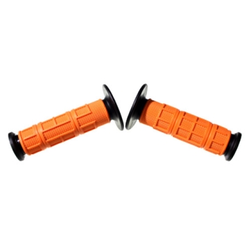 Gummihandtag half waffle MX orange/svart