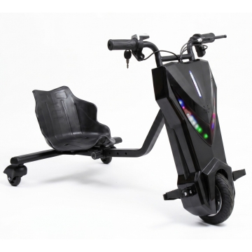 Drift Trike X-Pro Vortex 250W Mattsvart | LED & Bluetooth