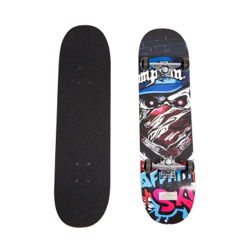Street Skateboard X-Pro Graffiti Skull Svart