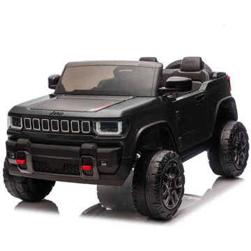 Elbil för barn Jeep 12V 4WD – fjärrkontroll, 3–5 km/h, maxvikt 35 kg – Svart