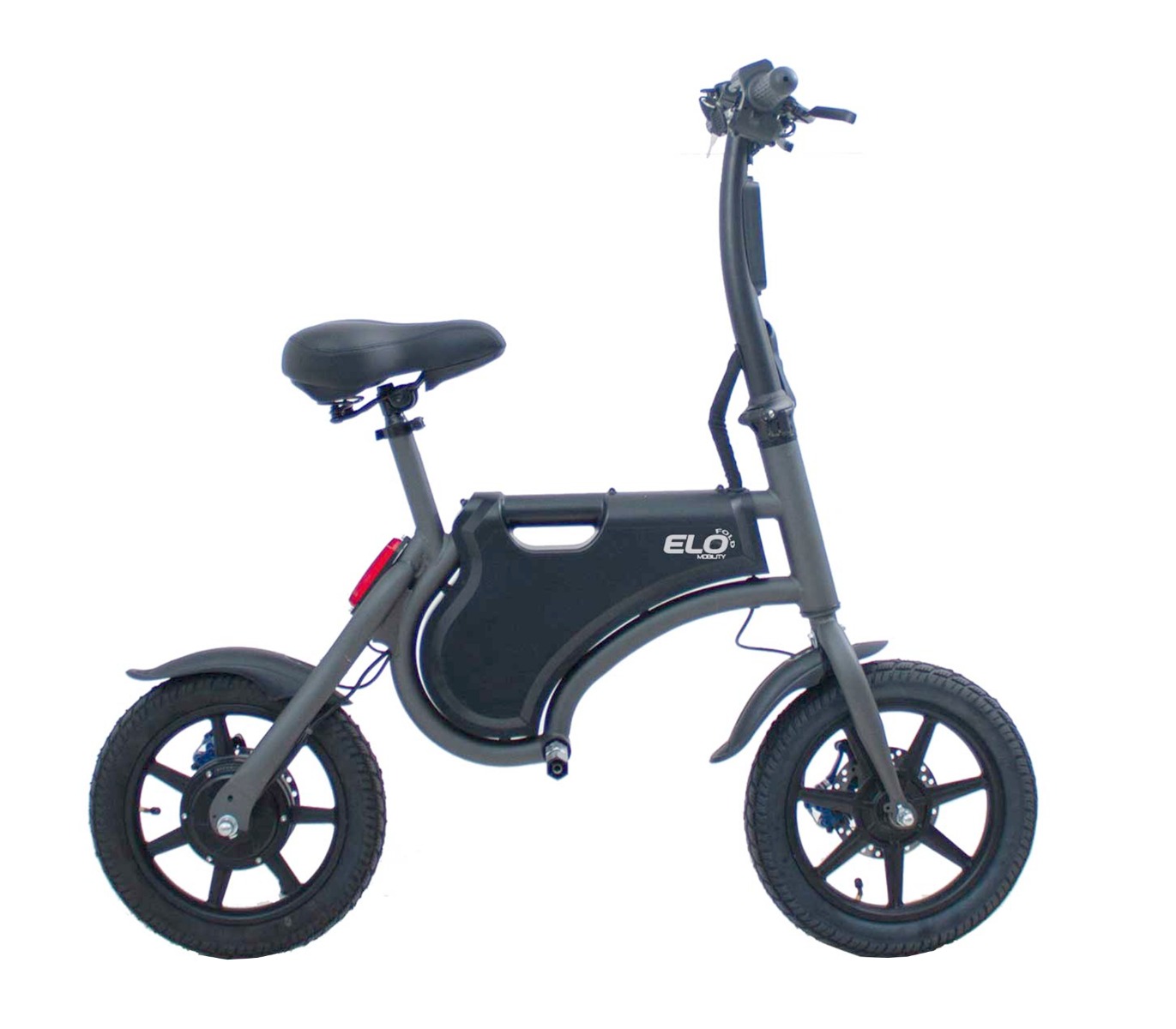 Elscooter Elo Mobility Fold 14", svart 25 km/h