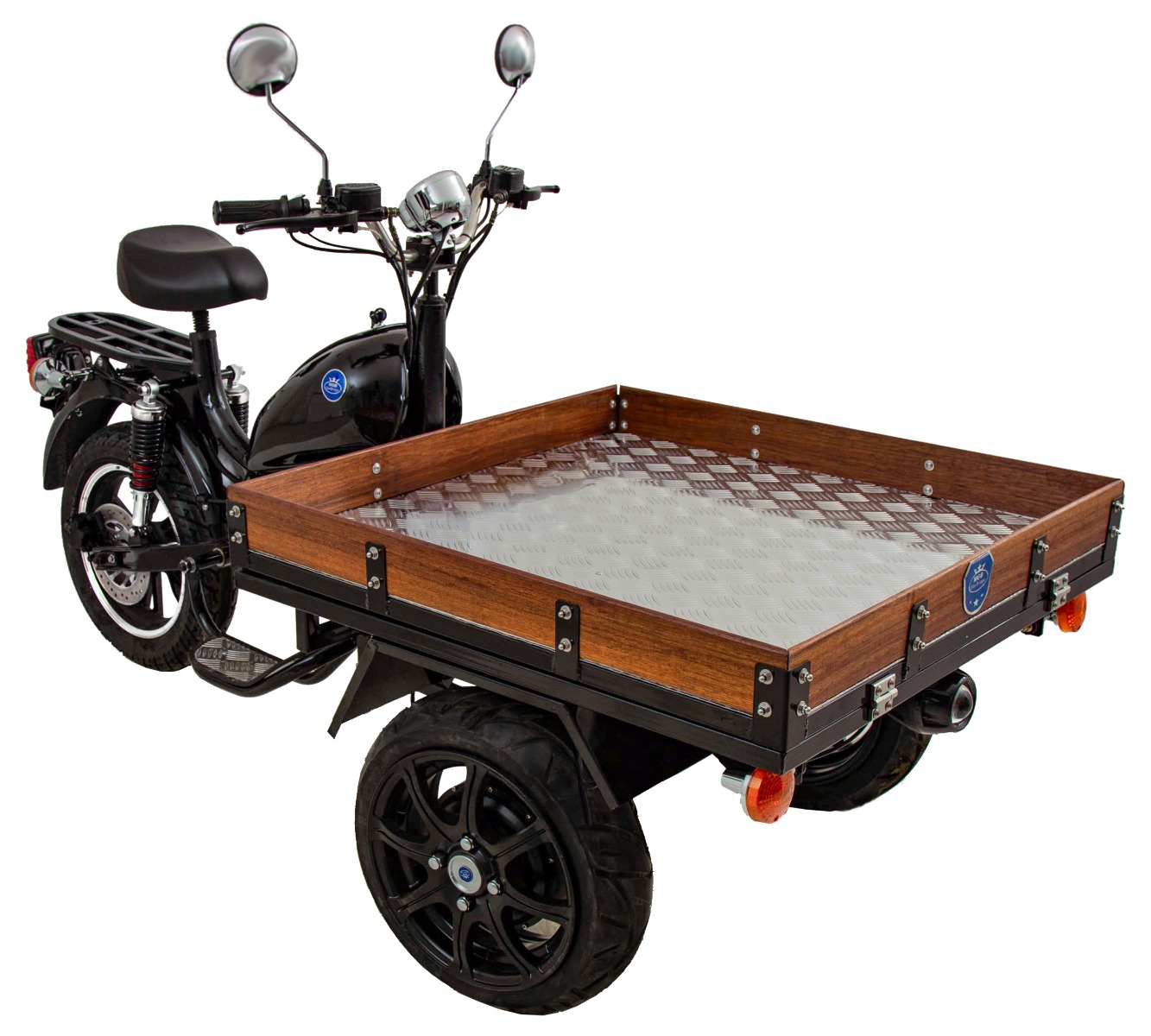 Elektrisk Flakmoped MGB Delivery Framhjulsdriven Svart 45 km/h Klass 1