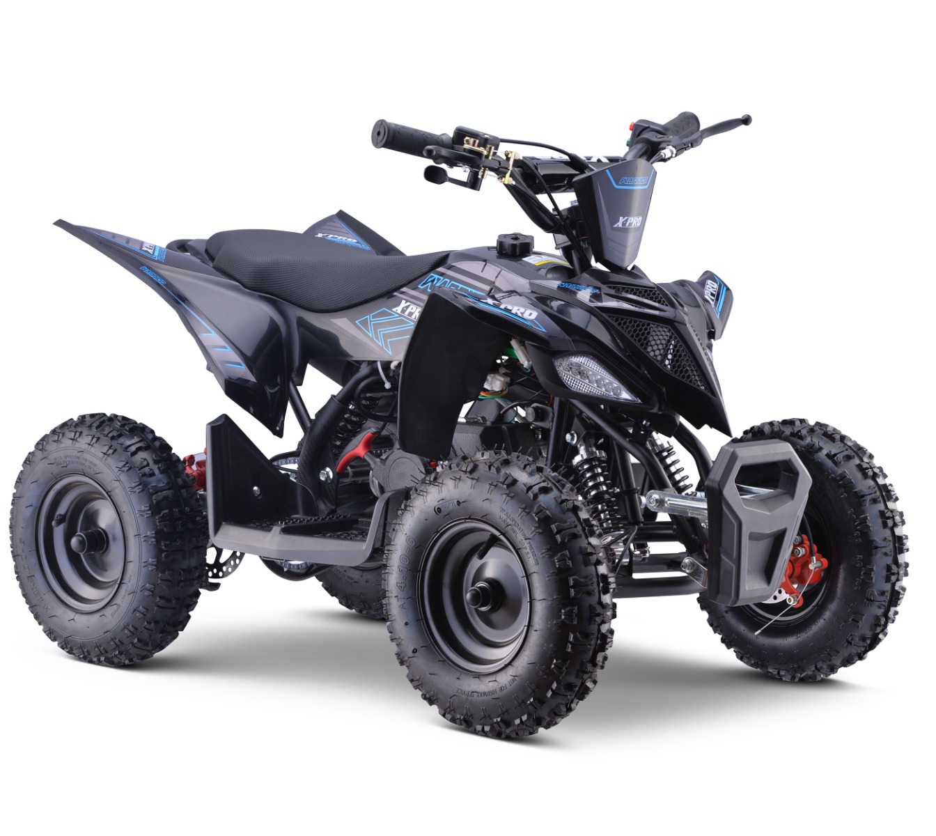Barnfyrhjuling X-Pro Warrior 49cc ATV - fyrhjuling, 40 km/h svart